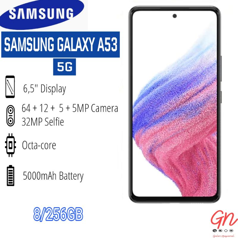 SAMSUNG GALAXY A53 5G 8/256GB GARANSI RESMI