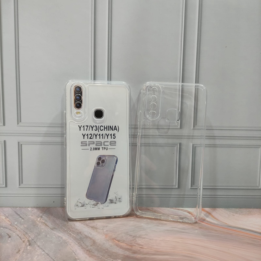 SoftCase  Vivo Y17 Y12I Y12 Y15 Case Bening Clear SPACE TPU Jelly White_Cell