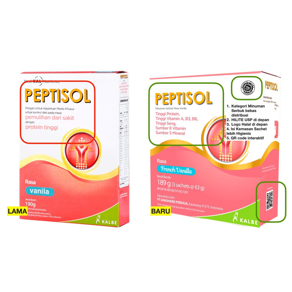 PEPTISOL Vanila Cokelat - Nutrisi tinggi protein rendah residu