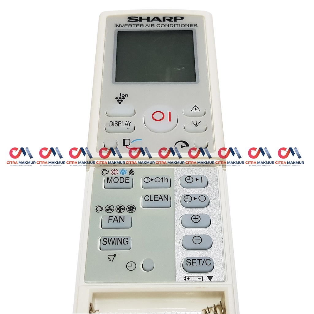 Remote AC Sharp Inverter Ion Plasma cluster plasmacluster CRMC A745JBEZ tipe original remot