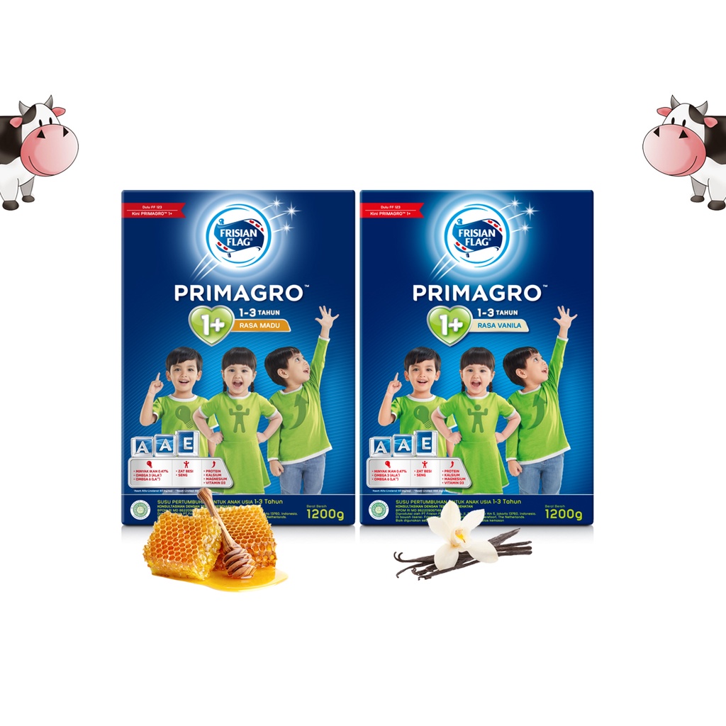 Frisian Flag Primagro 1+ 1200 gr ( 1-3 Tahun) Susu Formula Pertumbuhan Anak