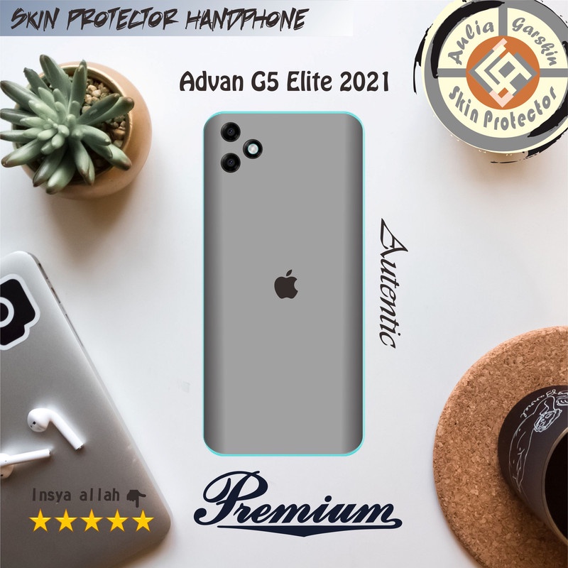 Garskin HP Advan G5 Elite 2021 Motif Iphone Grey Free Custom Motif (Bisa COD)
