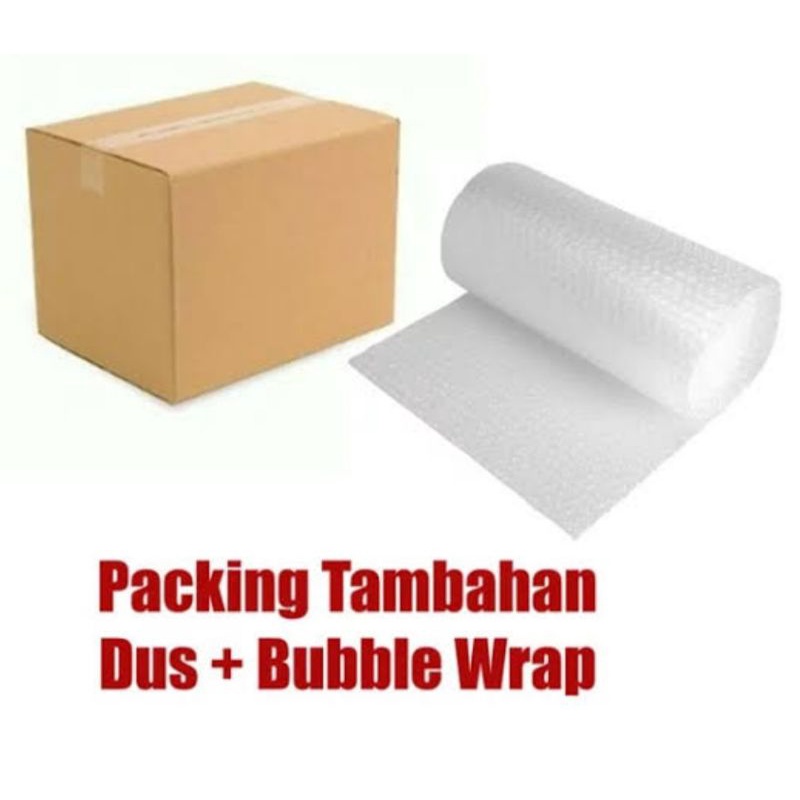 

Packing tambahan kardus + bubble wrap