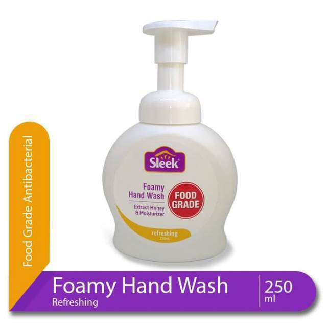 Sleek Foamy Hand Wash Botol 250 ml Anti Bakterial Moisturizer Cegah Covid-19