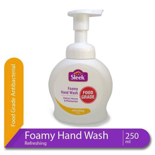 Sleek Foamy Hand Wash Botol 250 ml Anti Bakterial Moisturizer Cegah Covid-19