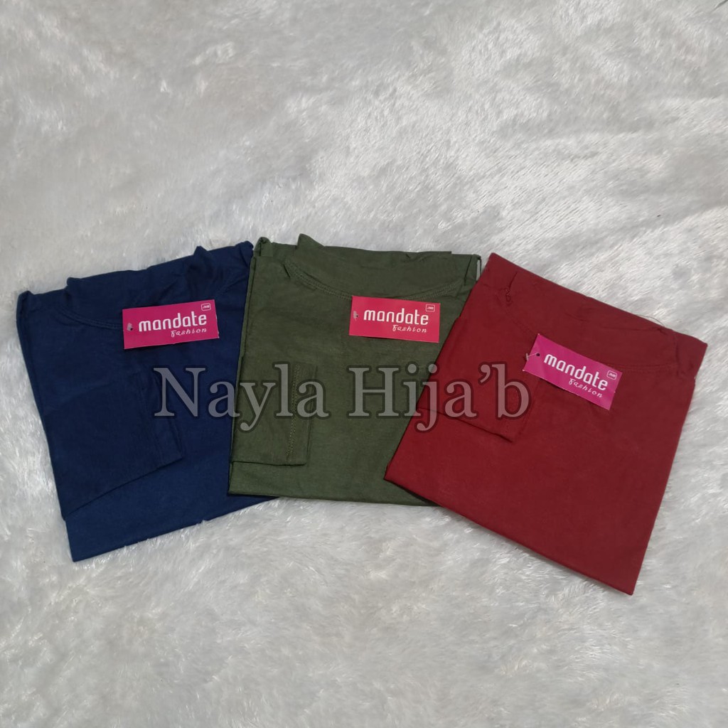 Baju Manset Mandate Kerah Size L,XL Manset Baju Kaos Mandate Pakai Kerah Termurah Nayla Hija'b