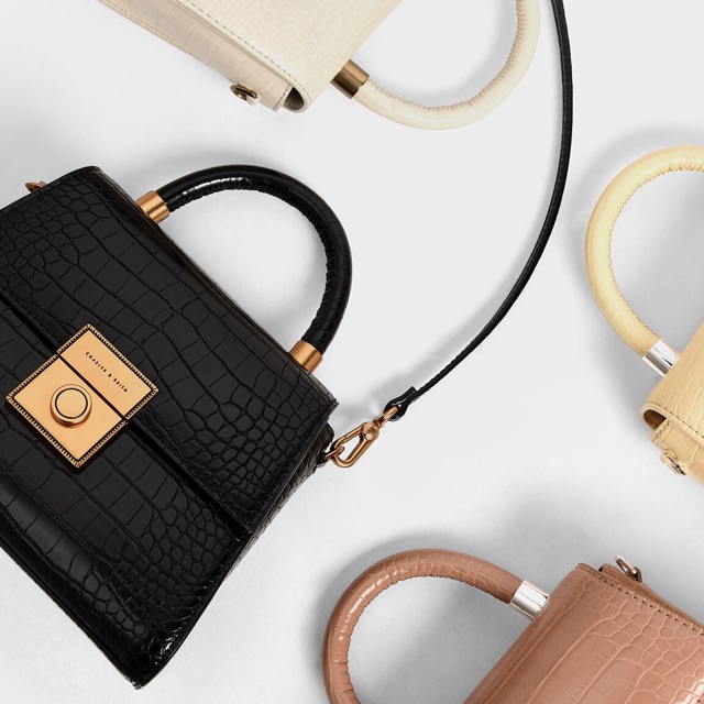 Ck Printed Croco Handle Ori