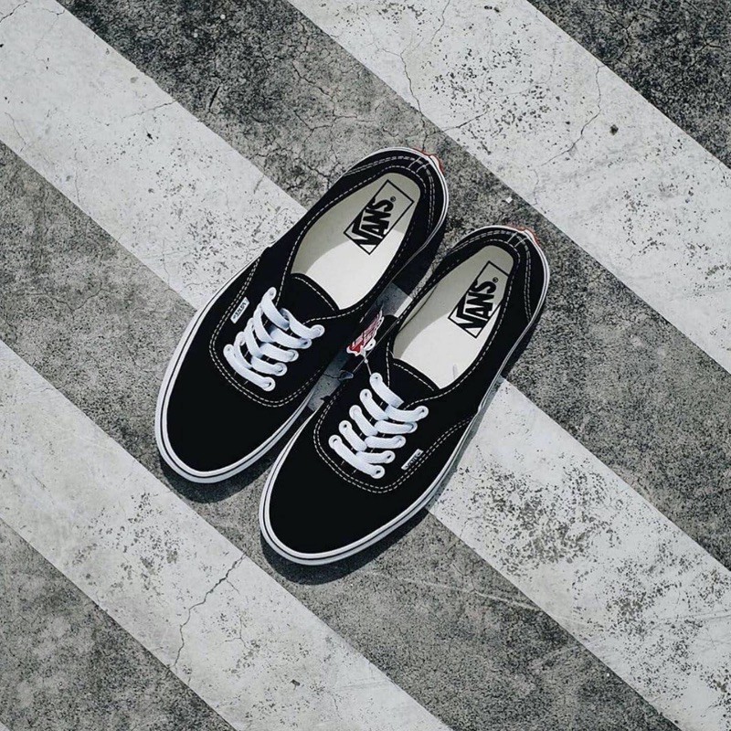 Vans Authentic Black White Classic Original Bnib Murah Sneakers Sepatu Vans Casual Shopee Indonesia