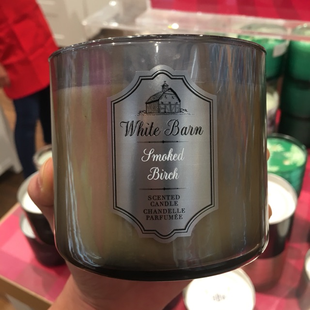 bath and body works smoked birch candle