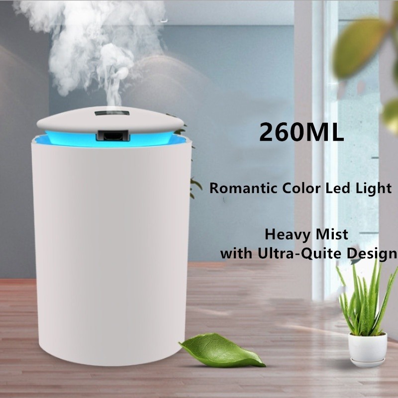 Mall Ultrasonic Mini Air Humidifier ELOOLE CXJ 108 Diffuser Aromatherapy Night lIght 260ml