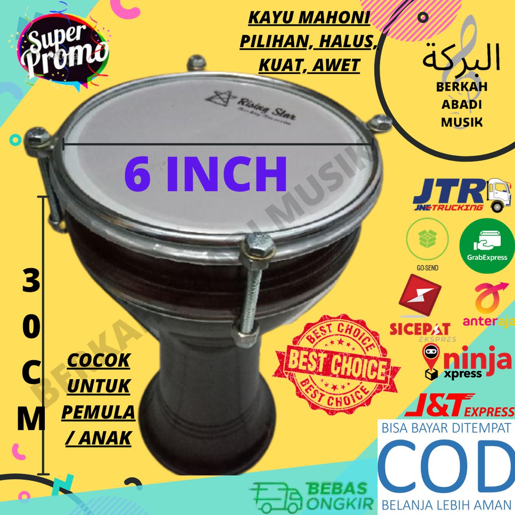 tumbuk marawis anak 6 inch dumbuk pinggang dumbuk darbuka tumbuk anak dumbuk anak dumbuk marawis