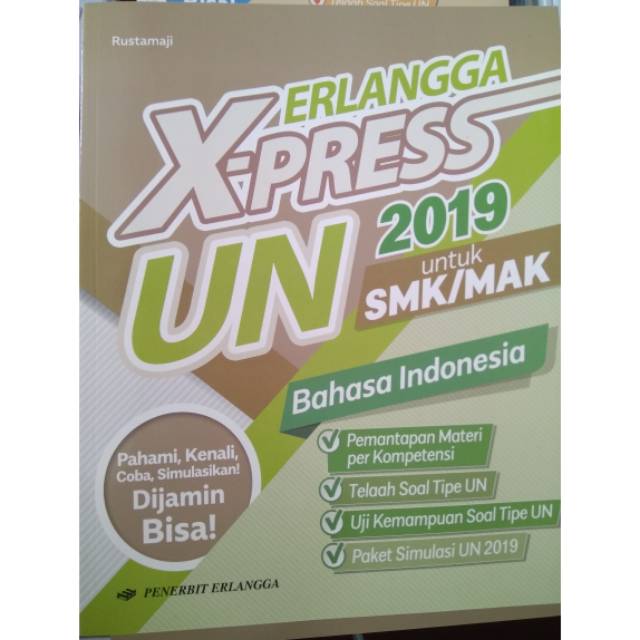 View Kunci Jawaban Erlangga Xpress Un 2019 Bahasa Indonesia Smk Paket 3 Images