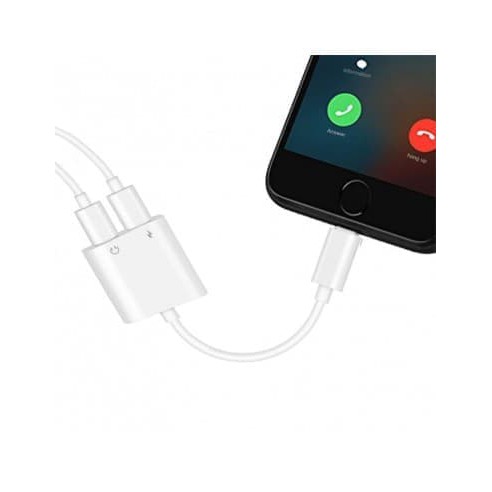 KABEL LIGHTNING SPLITTER Audio + Charge Adapter for iPhone X/7/7+/8/8+