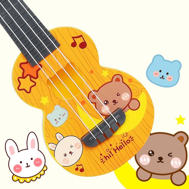 CR CM-P26 Alat Musik Gitar Ukulele Kayu Edukasi Anak / Gitar Mini Senar 4 Musik Mainan Anak-3