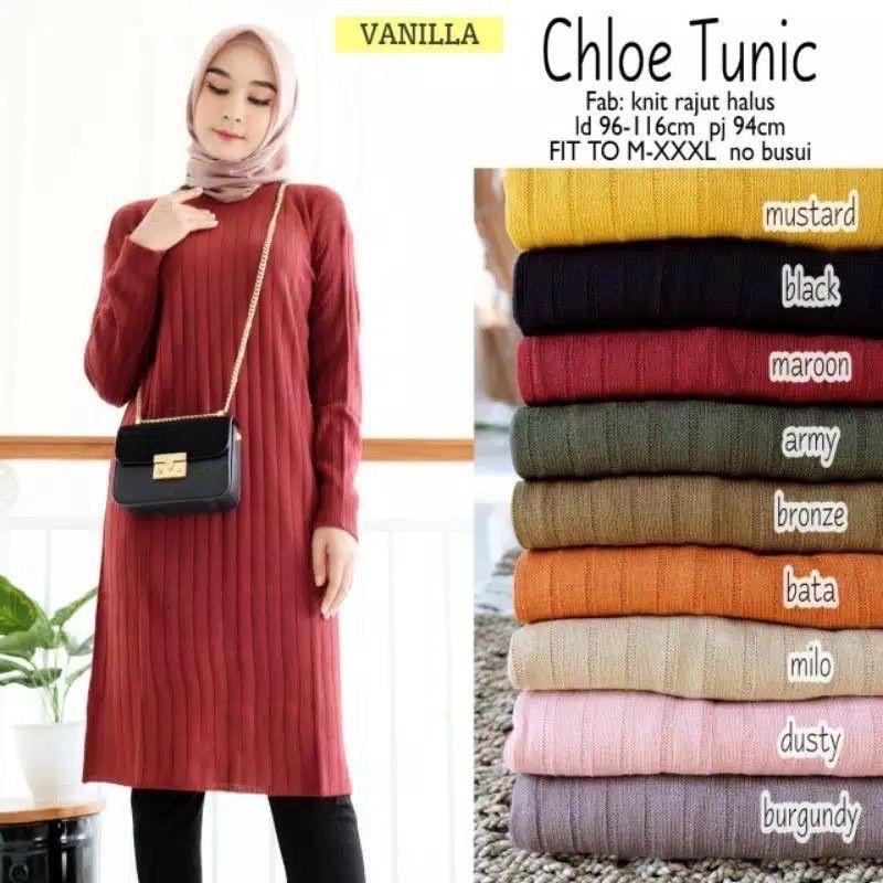 LONG TUNIK PREMIUM/sweater basic rajut