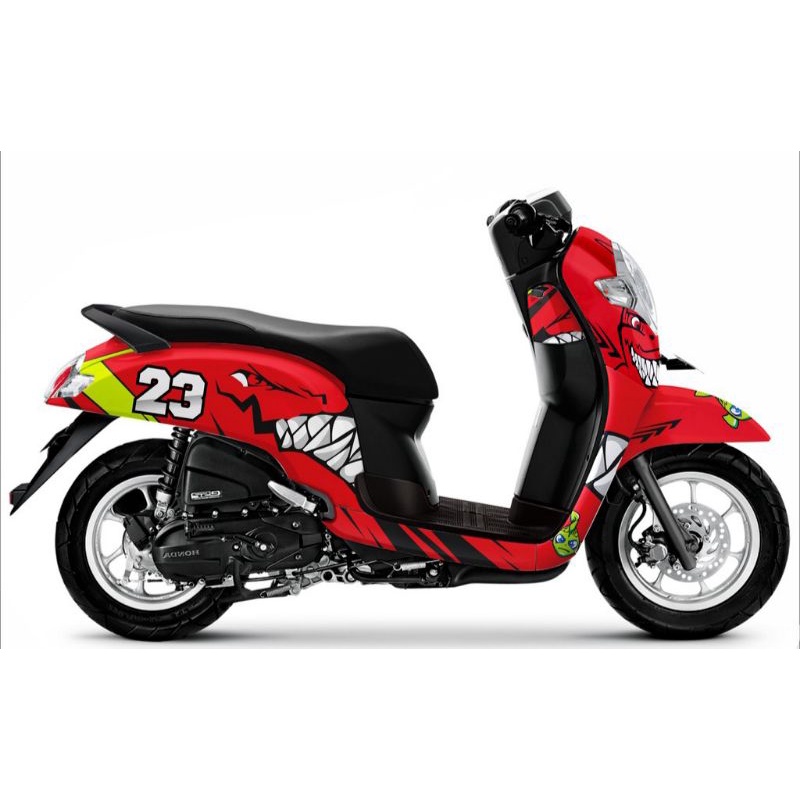 DECAL SCOOPY 2017 - 2020 FULL BODY - STICKER SCOOPY FULL BODY