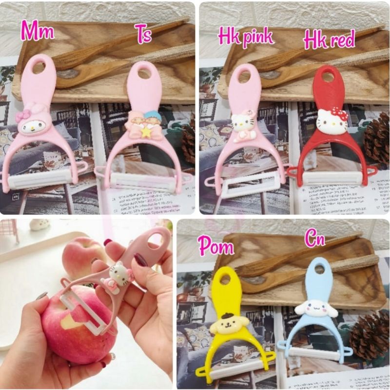 

CL Cutter kupas buah Melody Twin Stars Hello Kitty Pom Cinamoroll