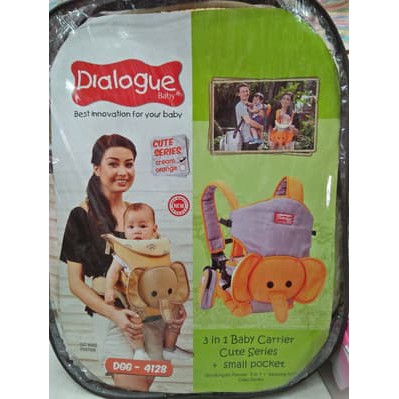 Dialogue DGG4128 Gendongan depan seri cute ( gajah )