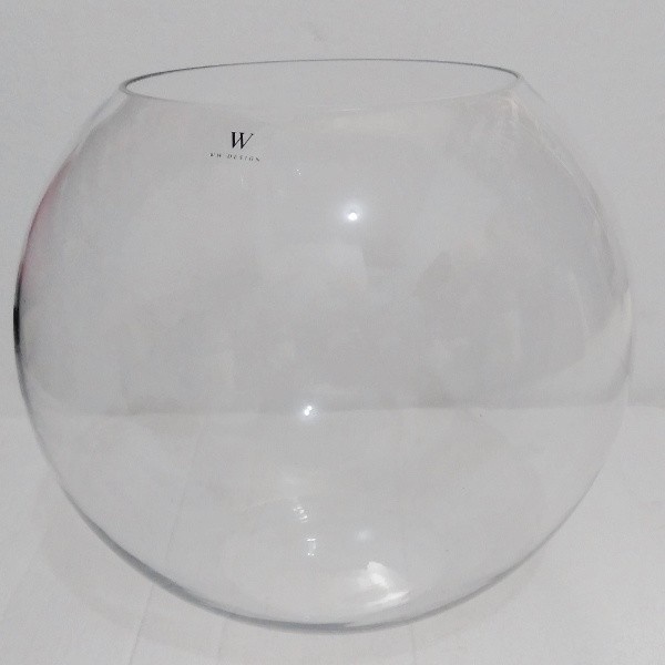Mangkok Kaca - Luna Fish Bowl 12 Liter Aquarium Akuarium Bulat Kaca Toples Ikan Hias