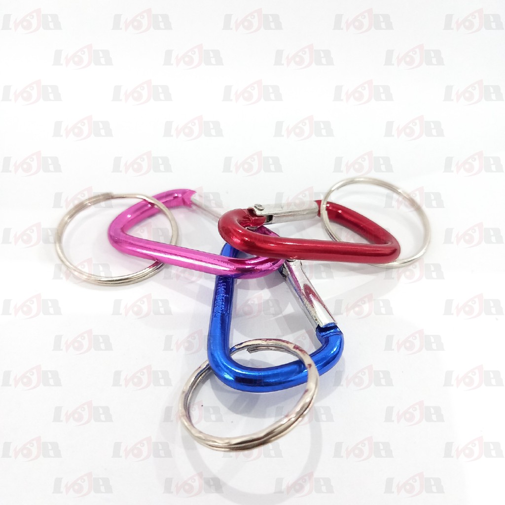 Carabiner Biasa Gantungan Kunci Tas Snap Hook Hanger Hiking Karabiner