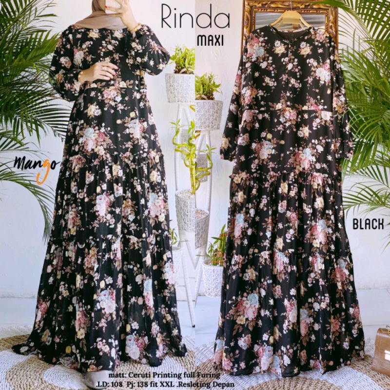 Rinda Maxy Gamis Ceruty LD 108