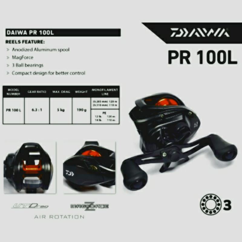 REEL BC DAIWA PR 100L ORIGINAL handel kiri