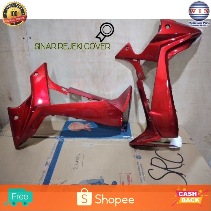 WIN - TEBENG LEGSIL SAYAP LUAR LEGSHIELD SUPRA X 125 2007 BATMAN MERAH MAROON