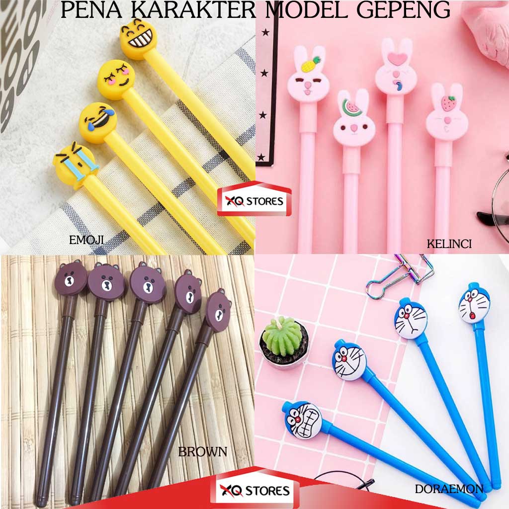 

XQSTORES PENA KARAKAKTER MODEL GEPENG / PULPEN KARAKTER