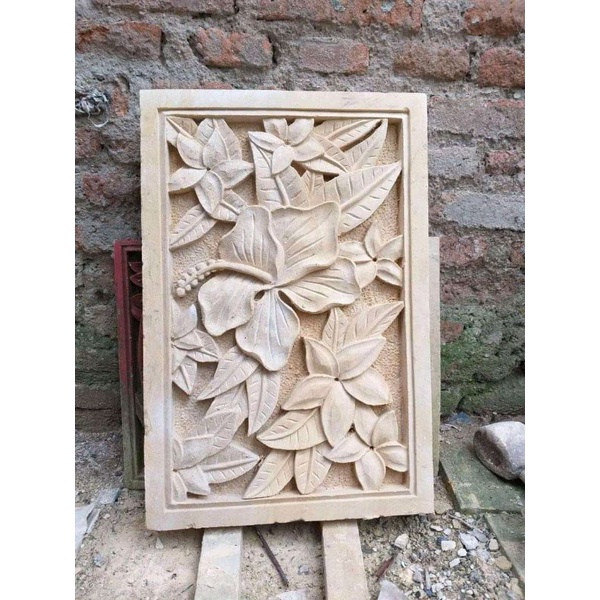 relief hiasan dinding batu alam dekorasi paras ukir batu alam jogja