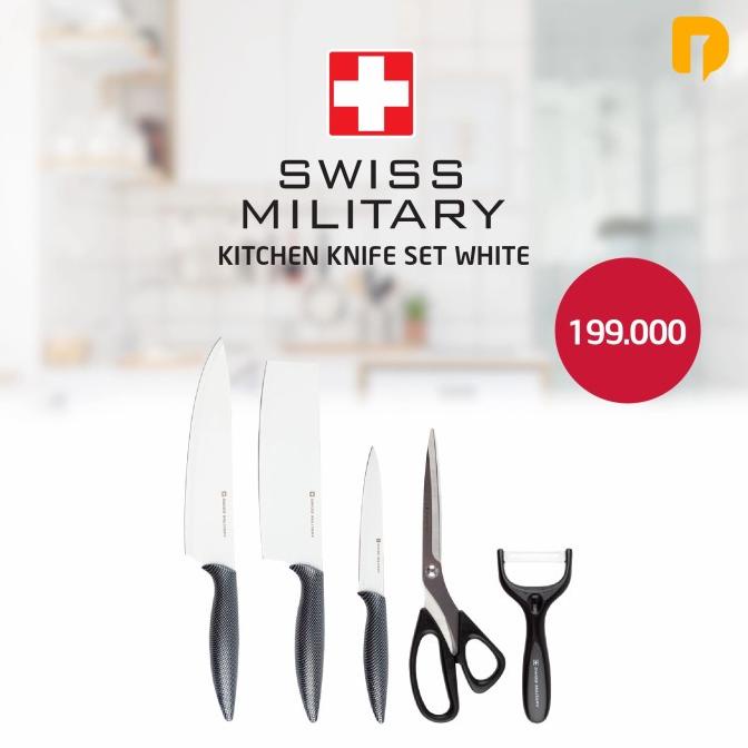 

Pisau Set - Swiss Military Knife Set Of 5Pc Hildawatimore