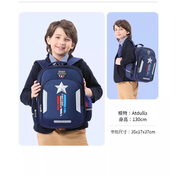 QISSWA_Tas Sekolah Anak Laki-Laki SD SMP Ransel Anak Cowok Karakter Spiderman Backpack School Import Good Quality Tas Anak Sekolah Simple SD dan TK Laki Laki Garsel FKT 5929 Paket Gendong Ransel Perempuan Punggung