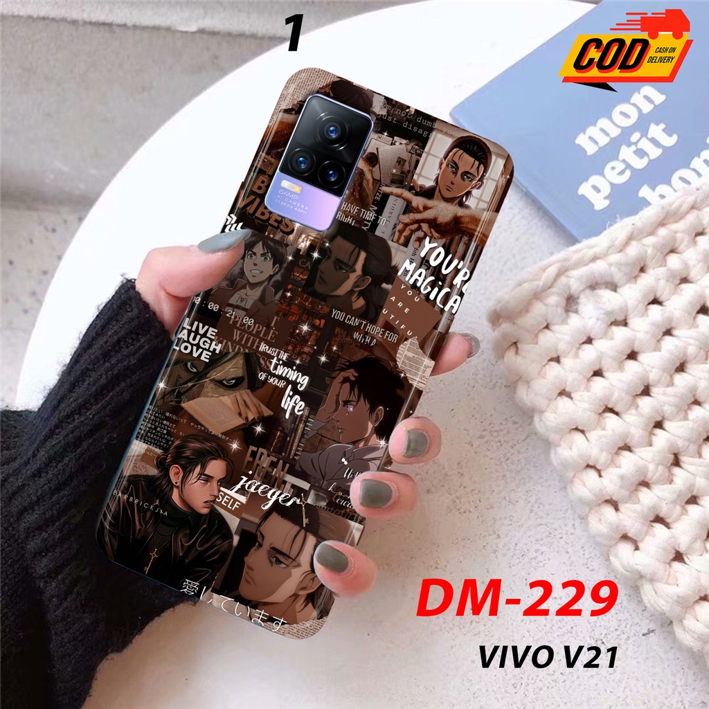 CASE VIVO V21 - [DM229] - "Eren Jaeger Aesthetic" - HARDCASE 3D FULLPRINT DOFF - CASE HP - BUMPER KE