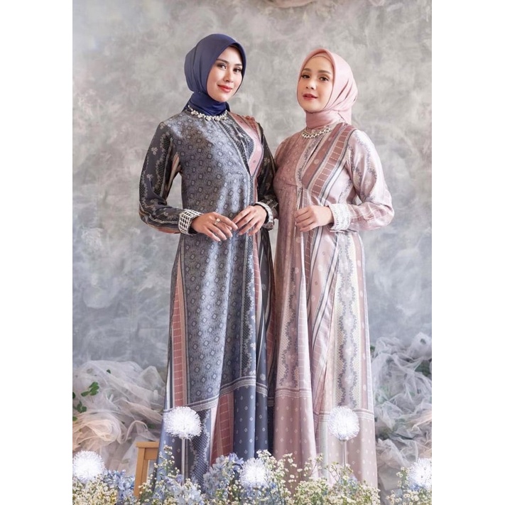DAILY_ONE [COD] - SYAKIRA SYARI / Gamis Wanita Terbaru 2022 / Gamis Syari Set Hijab Terbaru / Baju G