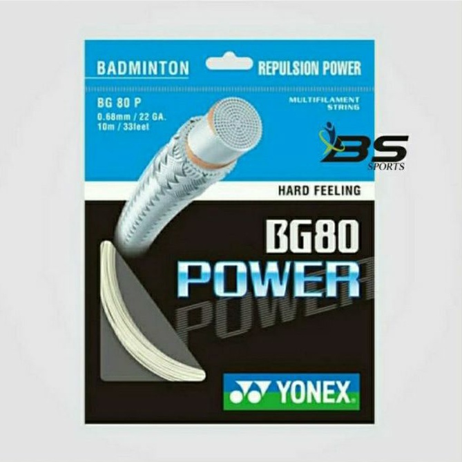SENAR RAKET BADMINTON YONEX BG80 POWER BG 80 POWER BG80 BG 80 ORIGINAL 100%
