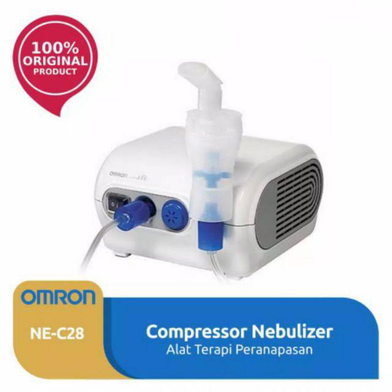 OMRON Nebulizer NEC28 Compressor Nebulizer C28 Alat Uap Terapi Pernafasan Asma