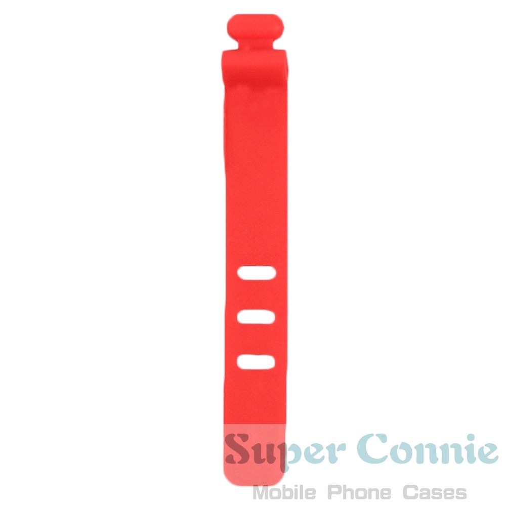 1pc Pengikat Kabel Data Bahan Silikon Warna Permen Polos