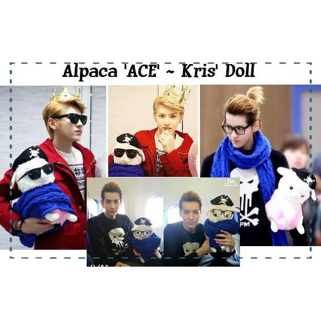 Alpaca Ace Kris EXO Doll - plus kacamata