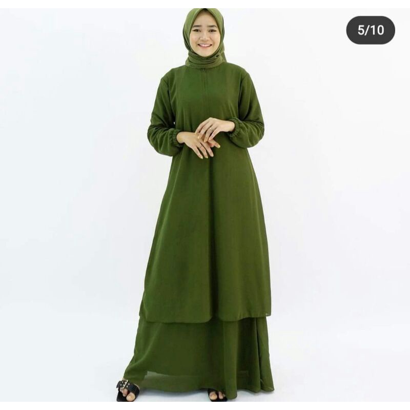 gamis malaysia polos