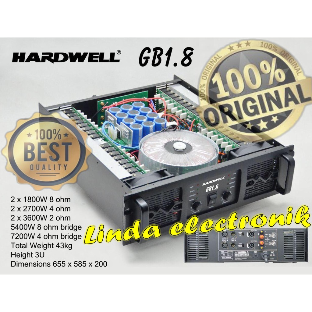 power hardwell GB1.8 ORIGINAL hardwell GB 1.8 produck terbaik ORIGINAL