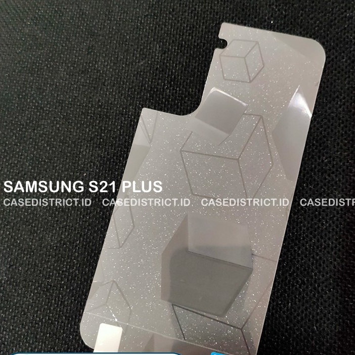 SAMSUNG S21 FE S23 S23+ S23 ULTRA S22 S22+ S22 ULTRA S21 S21+ S21 ULTRA S21 PLUS ANTI GORES BELAKANG SKIN GLITTER CUBE, BACK GARSKIN KOTAK TRANSPARAN ANTI JAMUR PELINDUNG BELAKANG