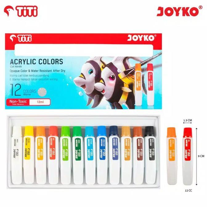 

Open Ds] Cat Acrylic Titi 12 Warna Ac-12Ml-12C