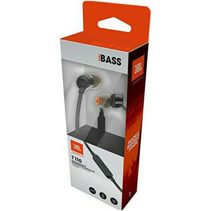 Headset JBL T110 Headphone / Earphone With Microphone Original 100%