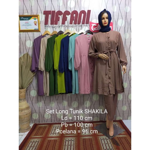 set long tunik shakila premium