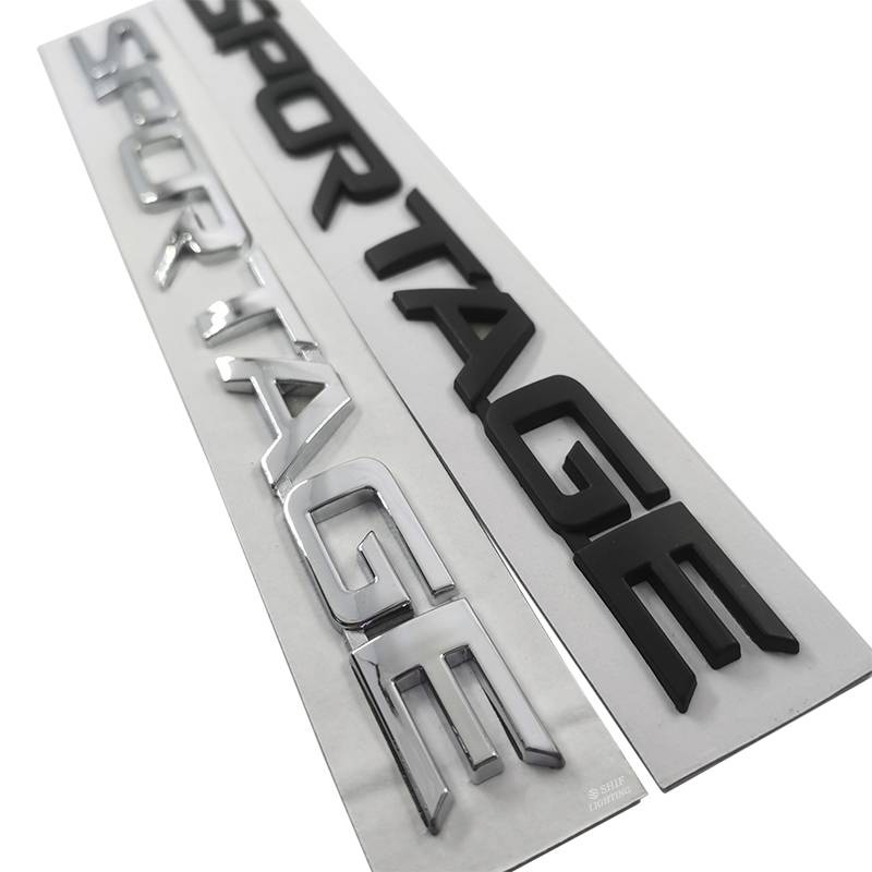 1pc Stiker Emblem Tulisan Sportage Bahan Abs Krom Warna Hitam Untuk Bagasi Belakang Mobil