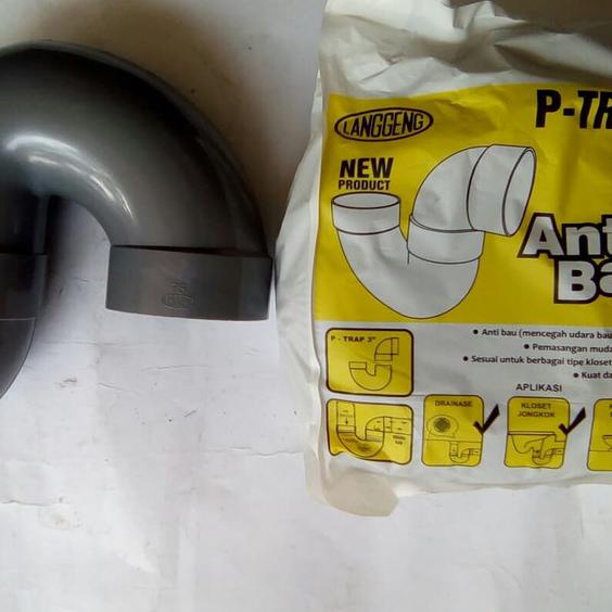 ➨ Fitting PVC Langgeng P Trap - 3 - P-Trap ✱