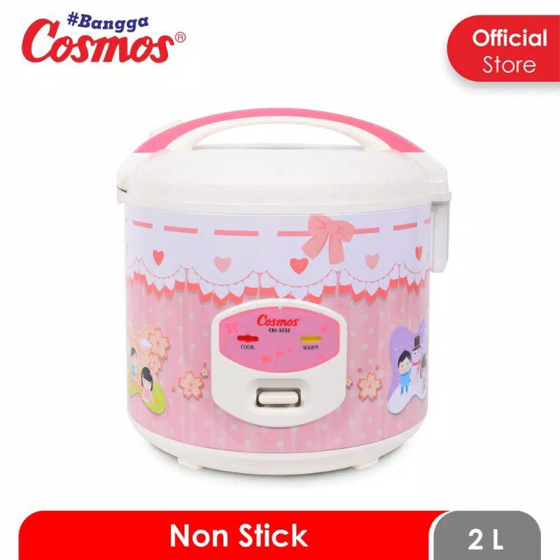 Rice Cooker Cosmos / Magic Com Cosmos / Magicom Cosmos CRJ-3232 2 L / 2 Liter