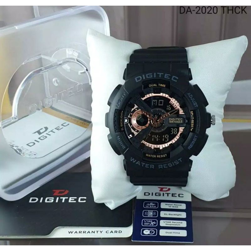 JAM PRIA JAM TANGAN DIGITEC 2020 DG2020 PRIA DUAL TIME ORIGINAL GARANSI