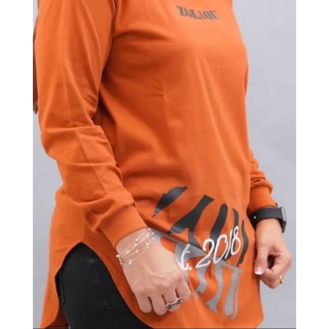 atasan wanita terbaru kaos zolaqu model semi tunik dengan variasi yang menawan