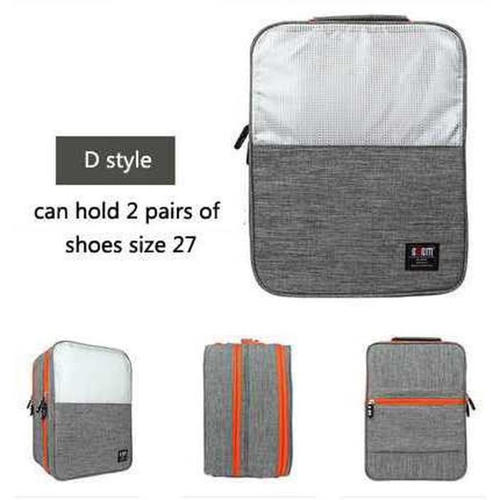 Best Seller Bubm Tas Travel Double Layer Organizer Sepatu & Sandal - Txd-D Gray