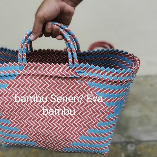 

☊ tas belanja/tas anyaman/Tote bag/hampers no.2 ♣